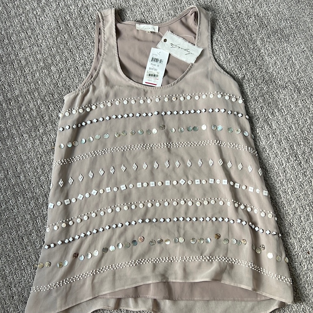 Sugarlips Beaded Sleeveless Blouse